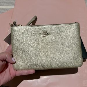 Coach Wristlet | Champagne
